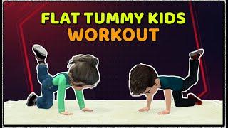 11-MIN MAT EXERCISE FOR FLAT TUMMY - KIDS WORKOUT