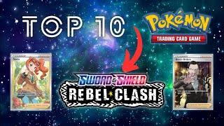 Top 10 EXPENSIVE Rebel Clash Pokemon Cards 