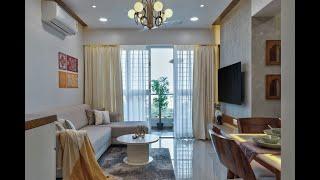 1100 SQ.FT. 3BHK APARTMENT INTERIOR DESIGN AT CHINCHWAD, PUNE.