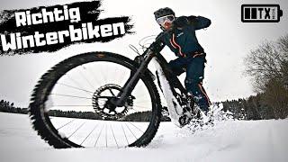 RICHTIG biken im Winter! Tipps die das E MTB fahren leichter machen.