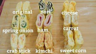 9 different kinds of Tamagoyaki| Japanese#tamagoyaki#omelett#cookingvlog#japanese