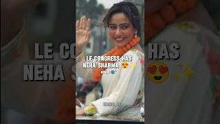 BJP VS CONGRESS  | NEHA SHARMA JOIN CONGRESS ‼️#dhruvrathee #bjp #shortsfeed #news