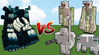 MUTANT WARDEN vs ALL IRON GOLEM BOSSES | Minecraft Mob Battle