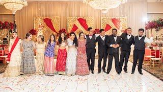 Pakistani Groom's family & Indian Bride's family come together in an EPIC family dance! 