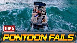 TOP 5 PONTOON BOAT FAILS AT HAULOVER INLET !! | WAVY BOATS