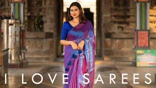 Handloom Tissue Cotton Saree  | Blue Silk Saree - I Love Sarees