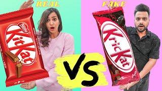 Fake Vs Real FOOD Brands CHALLENGES *OMG* 