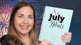 July Goals | Monthly Goal Setting | Fitness Goals, Homemaking Goals, Business Goals