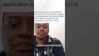 Update for work permit holders in Canada