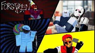 EVERY UPDATED KILLER SKIN GAMEPLAY | Roblox Forsaken