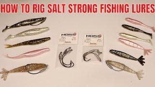 How To Rig All Of The Salt Strong Fishing Lures On The Hoss Helix Hook