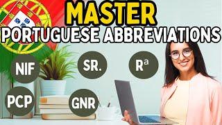 Master Portuguese Abbreviations in 8 Minutes 