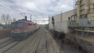 Führerstandsmitfahrt  Wien Zentralverschiebebf.  -  Leoben Hbf          am 04.01.2022