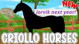 NEW *CRIOLLO HORSE* SPOILERS IN STAR STABLE!!