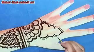 Very Easy Simple mehndi design|Beautiful Arabic mehndi design|Mehndi|Mehendi|@MehakShahmehndiart