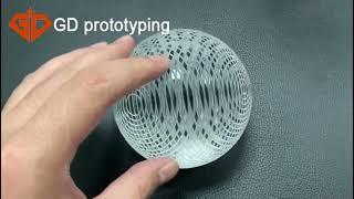 GD prototyping Optical parts CNC machining crystal ball rapid prototyping
