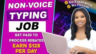 Easy Work-From-Home Typing Job - $128 Per Day Without Talking on the Phone! No Experience Required