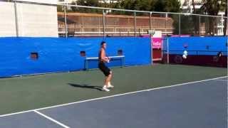 Marton Fucsovics forehand in Israel