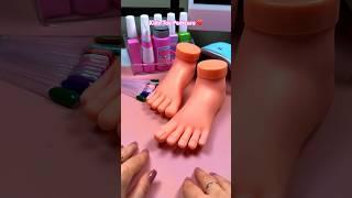 ASMR Pedicure with Kids Toys ️ #shorts #asmr #selfcare