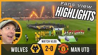 FESTIVE CHEER  Wolves 2-0 Manchester Utd Highlights VLOG Premier League