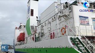 GLOBALink | China's scientific research ship Tansuo-1 returns after ocean expedition