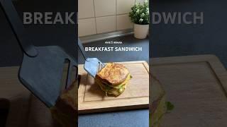 Viral 5 minute breakfast sandwich | #breakfastsandwich #easyrecipe #breakfastidea