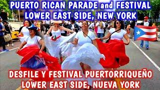 Lower East Side PUERTO RICAN Parade and Festival NYC LIVE  Desfile y Festival PUERTORRIQUEÑO