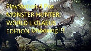 PS4 PRO MONSTER HUNTER: WORLD LIOLAEUS EDITION UNBOXING!