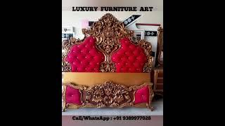 Luxury hand carving bed designs | #youtubeshorts #furniture #video #viral #trending #shorts #reel