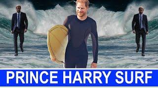 Prince Harry Goes Surfing At The Surf Ranch Wave Pool