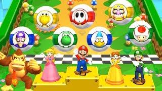 Mario Party 9 - All Characters - Garden Battle #5