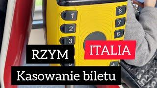 Jak skasować bilet w autobusie  w Rzymie? Gdzie kupisz bilet ? To się może zdażyć! #2023