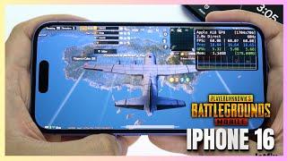 iPhone 16 PUBG Mobile Gaming test | Apple A18