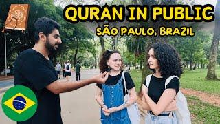 Quran in Public | Street Dawah in São Paulo, Brazil | Pakistani in Brazil