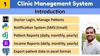 Introduction||Clinic management system||#Django #PostgreSQL #Bootstrap5 #CodeArtisanLab