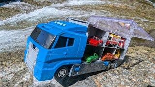 12 types of Tomica & Blue Cleaning Convoy [Clear Stream Edition]