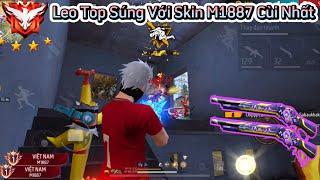 [Free Fire] Leo Top 3 Sever VN Bằng “M1887 Skin Cùi Nhất Nhưng Chỉ Sổ Lv7” Gánh Team Thế Giới 26Kill