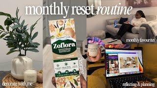 MONTHLY RESET | OCTOBER MONTHLY RESET, reflections, vision board, cleaning, monthly favourites