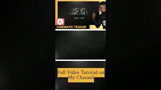 #shorts How to Make Cinematic Movie Trailer Intro