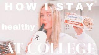 healthy dorm food (how I stay healthy at college) | Katie Kramp