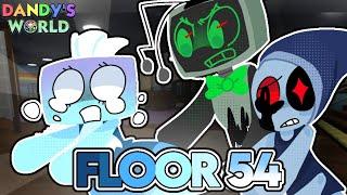 Tisha Run (Floors 40-54) | Twisted Vee, Pebble and Astro + Shelly's Map = CHAOS!! | Dandy's World