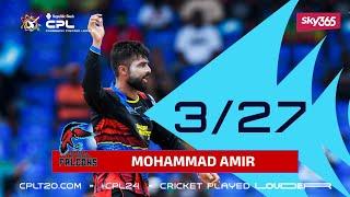 BRILLIANT Mohammad Amir Takes Three Wickets! | CPL 2024