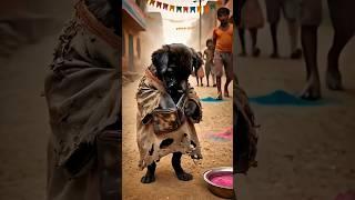 Poor puppy's friends made fun of him because hedidn't have money to play Holi 9 #StoryOfLabrador4.7