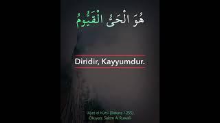 En Faziletli Ayet; Ayet-el Kürsi #kuranıkerim #ayet #dua #alharam #masjidnabawi #alharam #islam