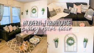 DECORATE MY LIVING ROOM WITH ME | MODER FARMHOUSE DECOR | DREAM HOUSE | ROZI AIR PURIFIER