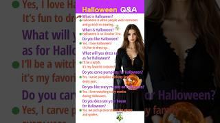  Halloween Q&A | Practice English Q&A | #shorts