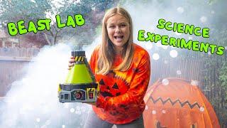 Assistant Learns Physical Science in Halloween Town with the Beast lab