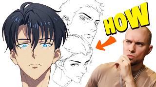 HOW TO DRAW ANIME FACES from any angle - YouTube Art School