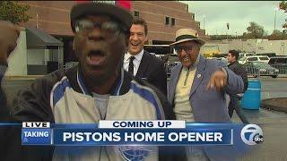 Mason and the Four Tops help Brad Galli kick off the Pistons home opener