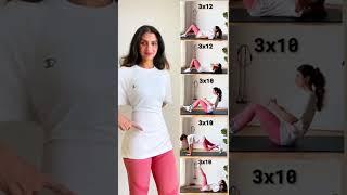 تمرين لبطن مسطحه "للمبتدئين" #shorts